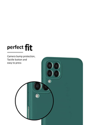 Zoomee Samsung Galaxy M33 5G Protective Silicone Flexible Camera Protection Slim Ultra Soft Back Mobile Phone Case Cover, Green