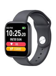 1.54-Inch Heart Rate Monitoring Smartwatch, Black