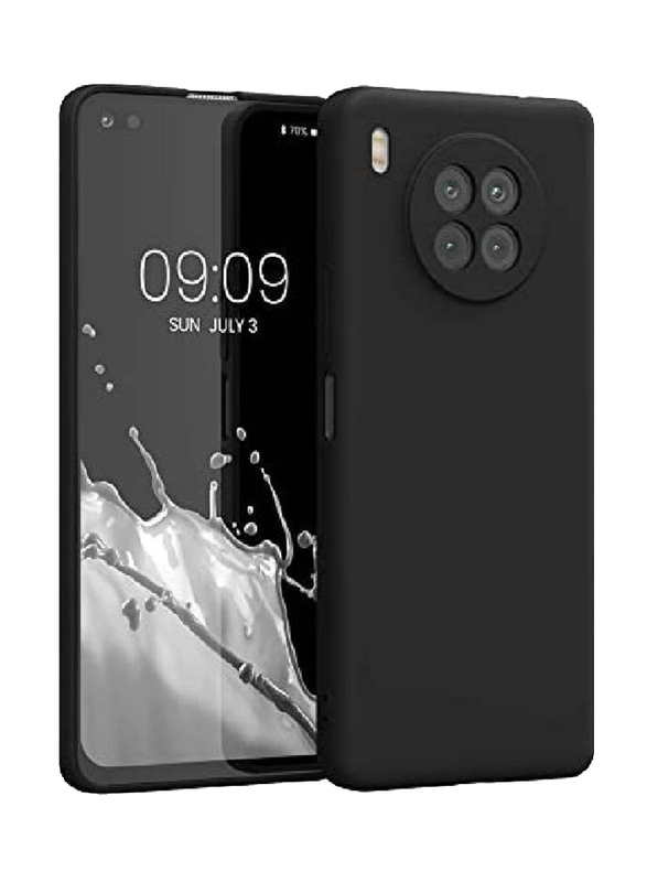 Huawei Nova 8i Protective Soft Silicone Back Mobile Phone Case Cover, Black
