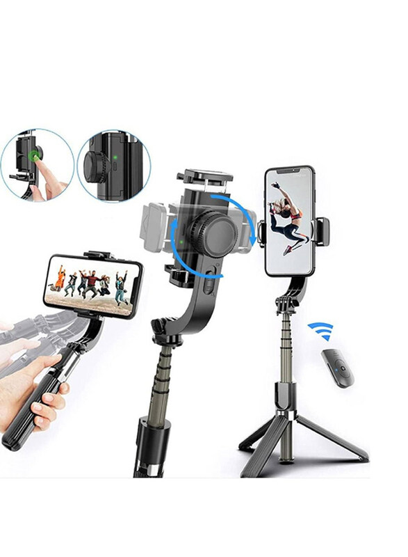 

Generic L08 Tripod Selfie Stick Stand, Black