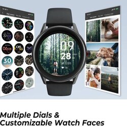 Full Touch Screen Round Smartwatch, Black