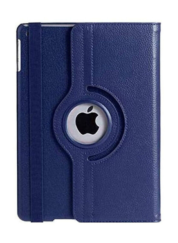 

Generic Apple iPad 10.2/Apple iPad 10.5-inch Leather Folio Tablet Case Cover with 360 Degree Rotating Stand, Blue