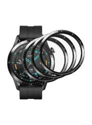 5D Screen Protector for Huawei Watch GT3 46mm, 3 Pieces, Clear/Black