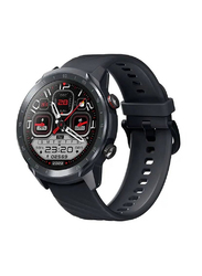 Mibro 35mm A2 Sporty Bluetooth Calling Smartwatch, HD Screen, Round Dual Straps, Optical Heart Rate Sensor, SpO2 Sensor, Accelerometer, Bluetooth Connectivity, Black