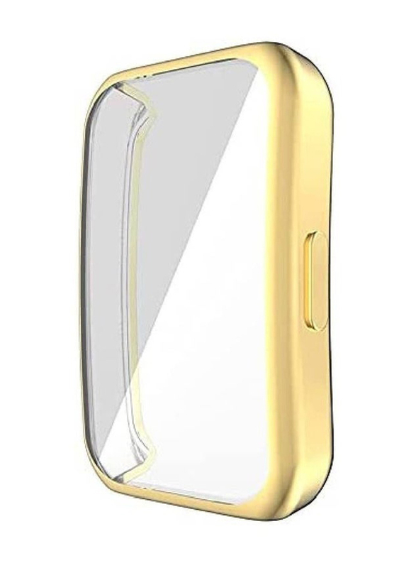 Full Coverage Scratch Proof Bumper Soft TPU Cover for Huawei Band 6/Honor Band 6, Gold