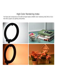 Andoer LED Video Light Dimmable Photography Ring Fill Set, Multicolour