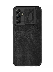 Nillkin Samsung Galaxy A14 4G/5G Qin Leather Mobile Flip Case Cover with Slide Camera Protection, Black