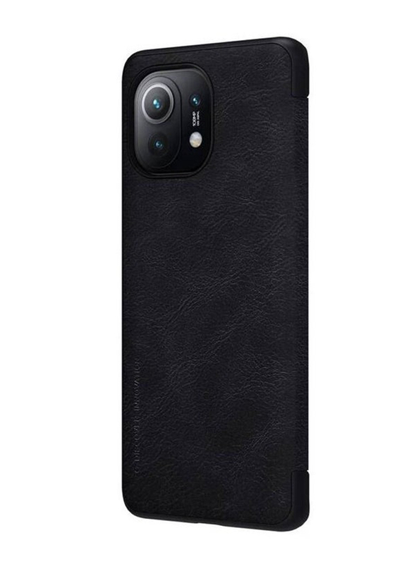 Nillkin Protective Leather Flip Case Cover for Redmi Poco F3, Black