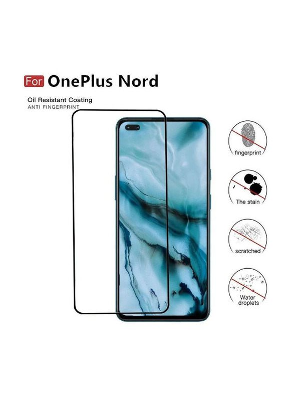 OnePlus Nord Tempered Glass Mobile Phone Screen Protector, Clear