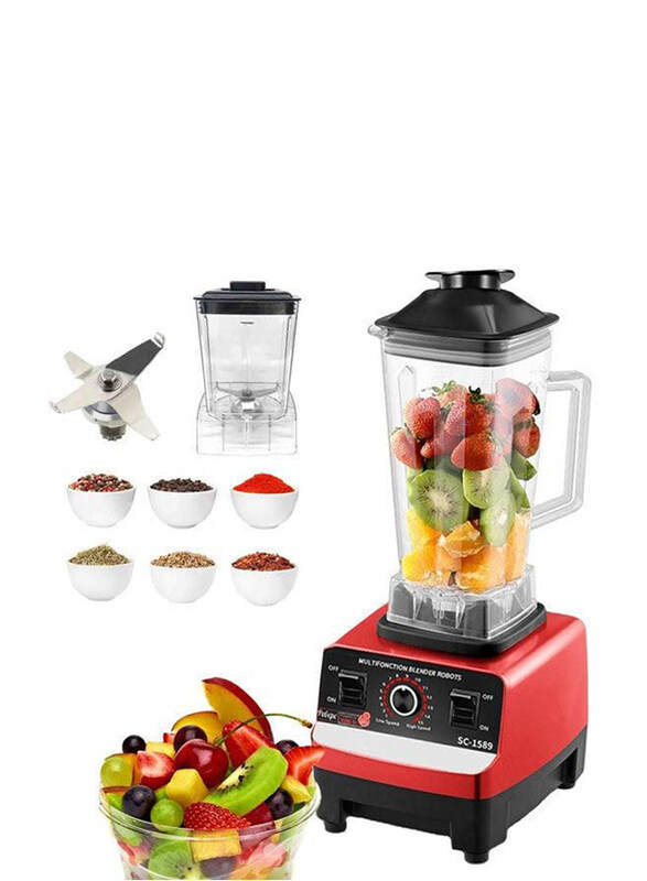 Crest Heavy Duty Commercial Grade Blender With 2 Jars, 4500W, SC-1589, Multicolour