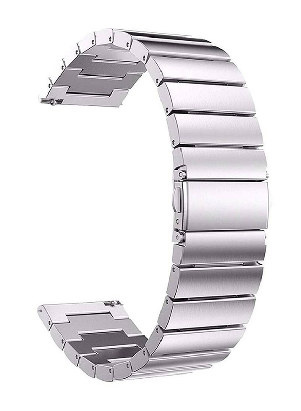 ICS Replacement Stainless Steel Band for Xiaomi Watch S1 Active, Silver