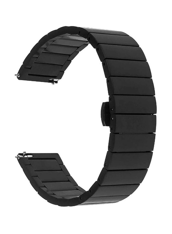 ICS Replacement Stainless Steel Band for Xiaomi Watch S1 Active, Black