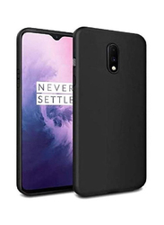 OnePlus 7 Pro Ultra-Thin Silicone Mobile Phone Back Case Cover, Black