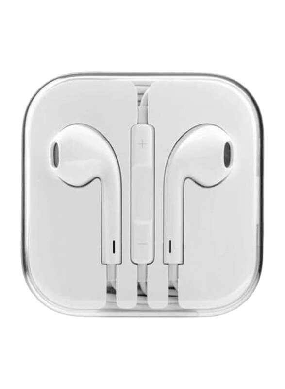 ICS Wired In-Ear Earphones for Apple iPhone, White