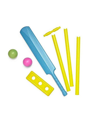 XiuWoo Colm Plastic Cricket Bat and Ball Set for Kids, Multicolour