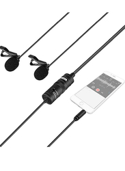 Boya BY-M1DM Omni-Directional Lavalier Microphone, LU-D5707, Black