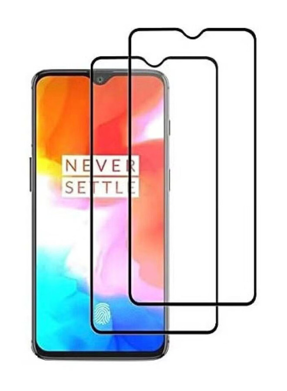 OnePlus 6T Anti-Bubble Ultra HD Mobile Phone Tempered Glass Screen Protector, 2 Piece, Clear