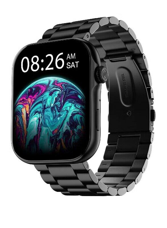 

KKmoon Germany Full Touch Screen Stainless Steel Smartwatch, Black