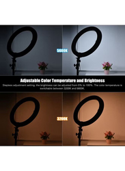 Andoer Professional Colour Digital Ring Video Light, Black