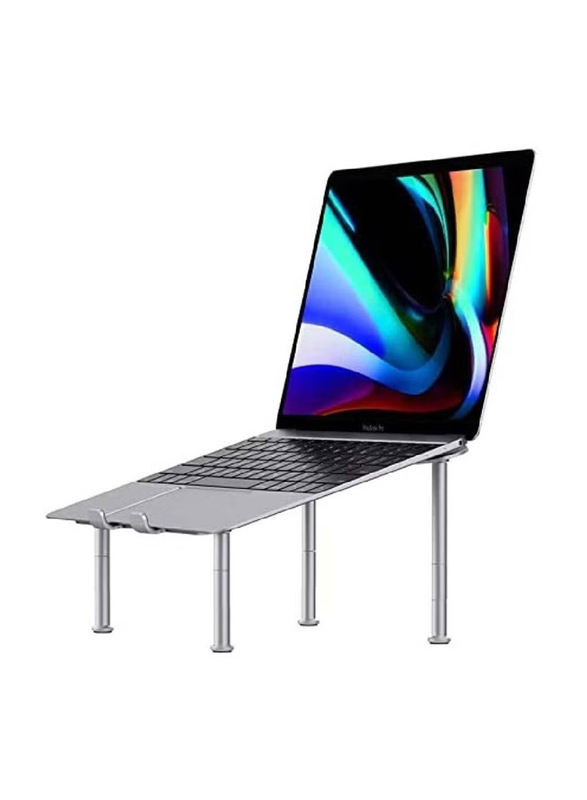 HYX Aluminum Alloy Stand Chair Design 10-17.3 inch Notebook, Silver