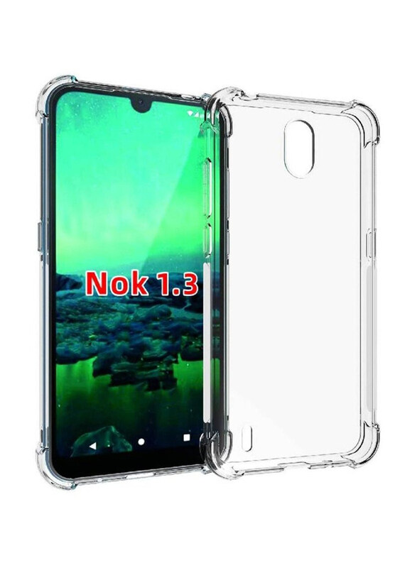 

Generic Nokia 1.3 Soft Lightweight TPU Bumper Mobile Phone Back Case Cover, Clear