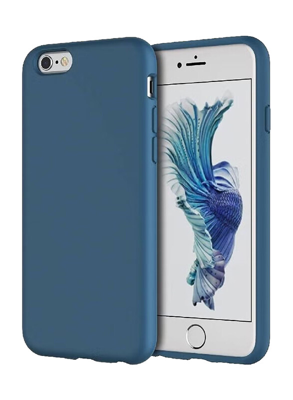 

Generic Apple iPhone 6 Microfiber Lining Silicone Protective Mobile Phone Case Cover, Blue