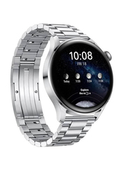 Stainless Steel Replacement Strap for Huawei Watch GT 3, Silver