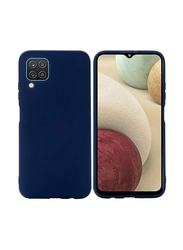 Samsung Galaxy A12 Protective Soft Silicone Mobile Phone Case Cover, Blue