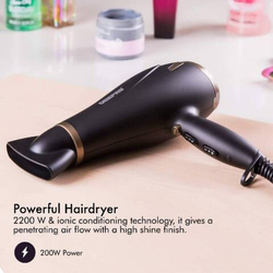 Geepas Hair Dryer with 2 Speed Control, 2200W, Black