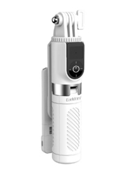 Earldom ET-ZP26 Bluetooth Remote Control Monopod Selfie & Mini Tripod with Fill Light for Live Broadcast, White