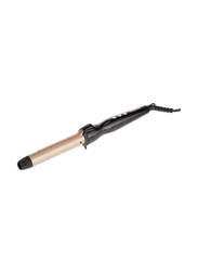 Arabest Ceramic Instant Hair Curling Iron, Black/Gold