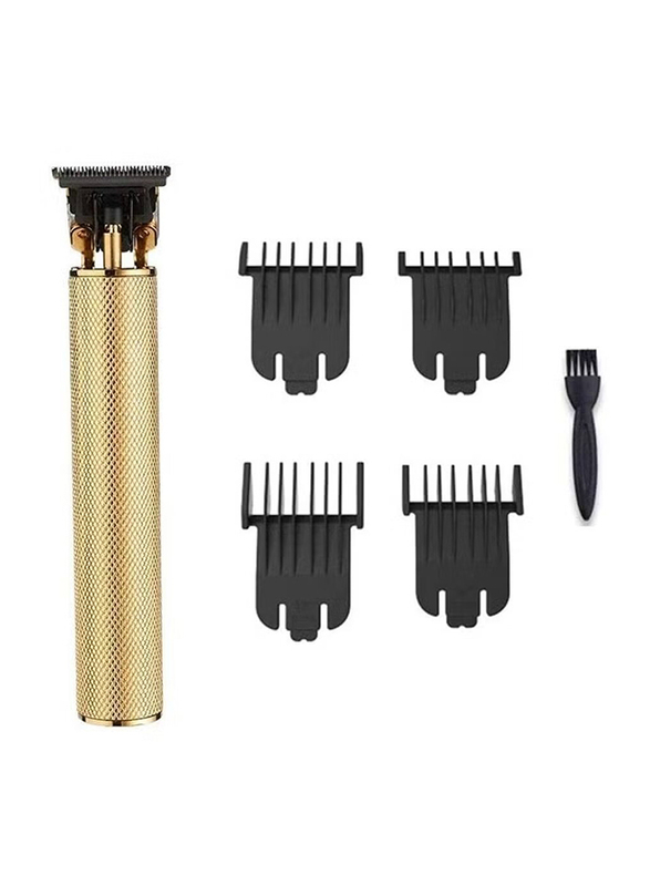 Rabos Electric Pro Li Outliner Grooming Rechargeable Cordless T-Blade Trimmer for Men, Gold