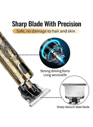 XiuWoo Electric Hair Trimmer with Guide Combs, Gold