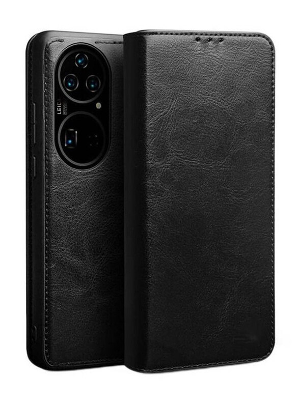 

Generic Huawei P50 Pro Classic Wallet Leather Protective Mobile Flip Case Cover, Black