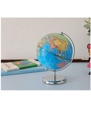 Xiuwoo 14cm World Globe with a Metal Base, Blue