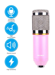 Condenser Microphone with Accessories Set, BM-800, Black/Pink/Silver