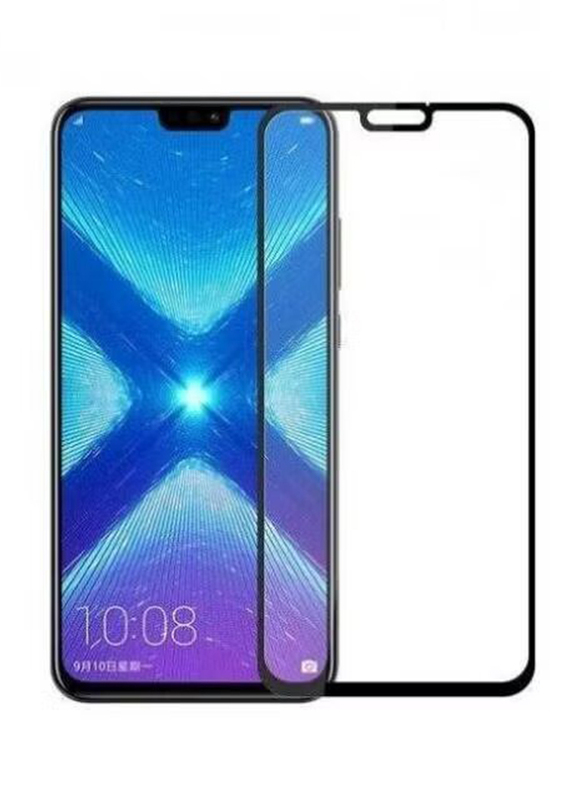 Huawei Y9 5D Tempered Glass Screen Protector, 2 Pieces, Clear/Black