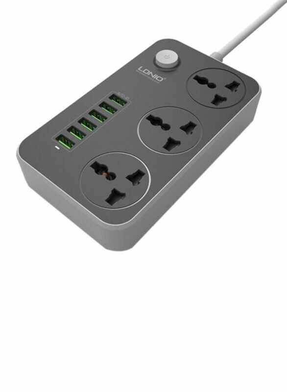 

Ldnio Strip Daya Hexa USB Port, Black