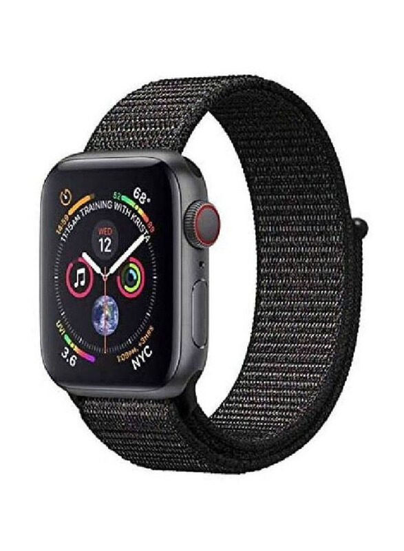 Nylon Sport Band for Apple Watch 45mm/44mm/42mm, Black