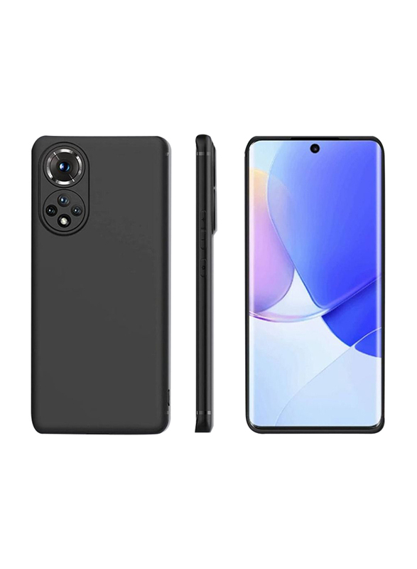 Huawei Nova 9 Anti-Scratch Ultra Thin Screen Protector with Soft Mobile Phone Case Cover, 2 Pieces, Black