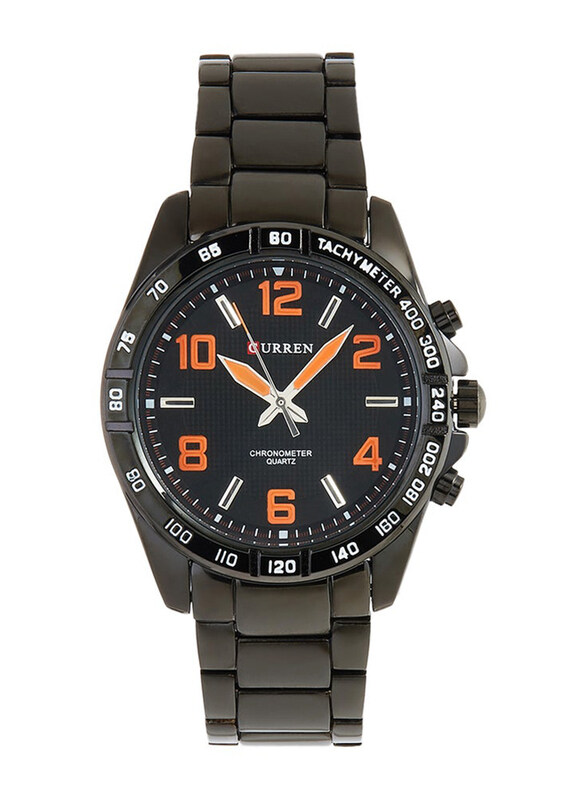

Curren Analog Watch for Men with Metal Band, 8107, Black