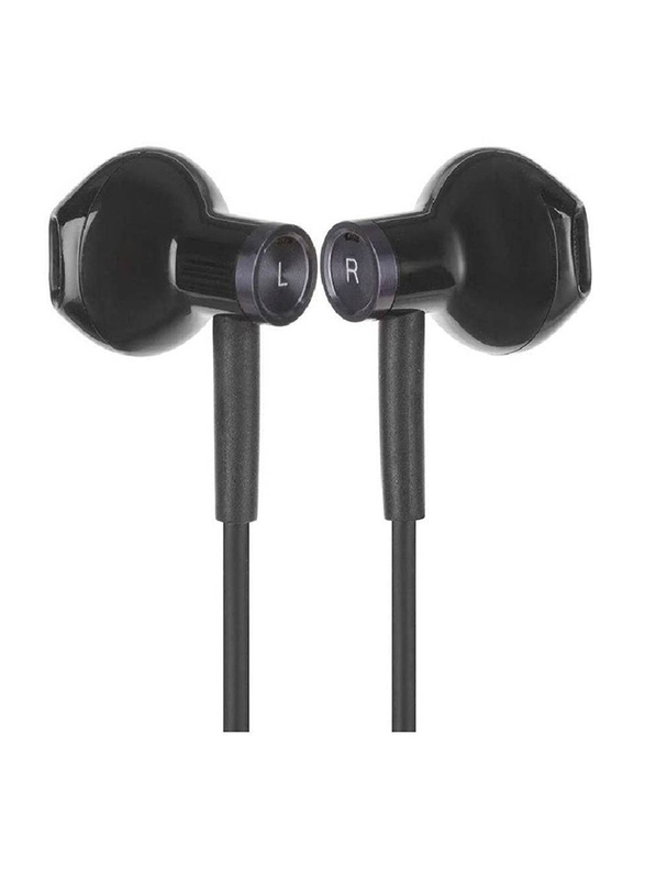 Earphones Type-C Dual Unit Half In-Ear Microphone with Mic, Black