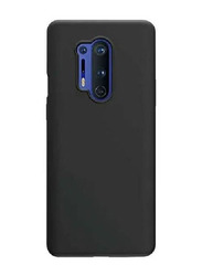 Oneplus 8 Pro Silicone Protective Mobile Phone Case Cover, Black