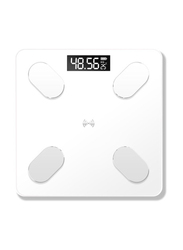 Smart Health Scale Body Weight Scale LCD Body Fat Scale, White