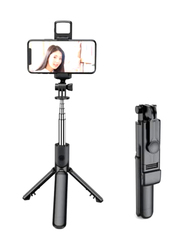 Integrated Tripod Bluetooth 4.0 Wireless Selfie Stick for Smart Phone, Black