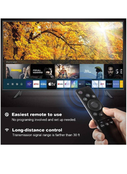 ICS Universal Replacement Remote Control for Samsung Smart TV HDTV 4K UHD Curved QLED and More TVs with Netflix Prime Video Buttons, Black