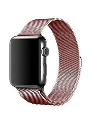 Replacement Milanese Loop Strap for Apple iWatch Series Band 42/44/45mm, Rose Gold