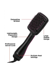 Arabest Professional Multi-Function One-Step Hair Dryer and Styler, Black