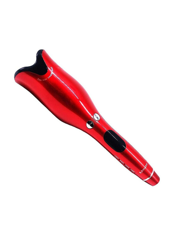 

Umate Automatic Ceramic Rotating Hair Curler, Red