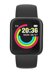 Y68 1.44 Inch Intelligent Watches Heart Rate Monitoring Waterproof Smartwatch, Black